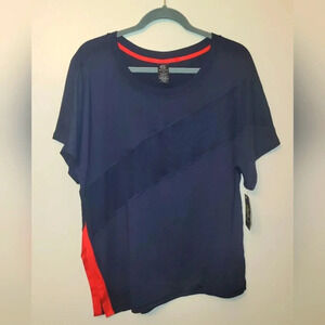 C9 by Champion women's size Med slits in sides navy blue/red NWT LOT A15